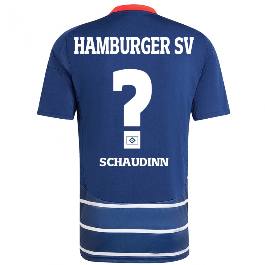 Enfant Football Maillot Timo Schaudinn #0 Bleu Foncé Tenues Extérieur 2024/25