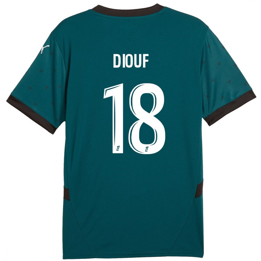 Enfant Football Maillot Andy Diouf #18 Vert Foncé Tenues Extérieur 2024/25