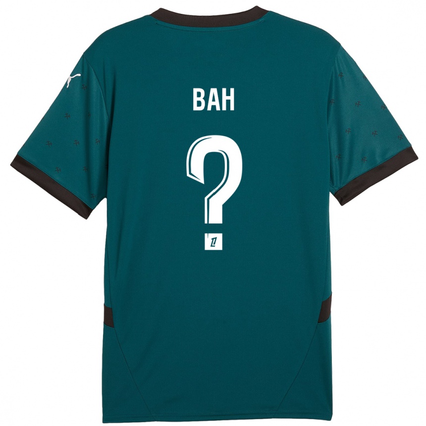 Enfant Football Maillot Alpha Bah #0 Vert Foncé Tenues Extérieur 2024/25