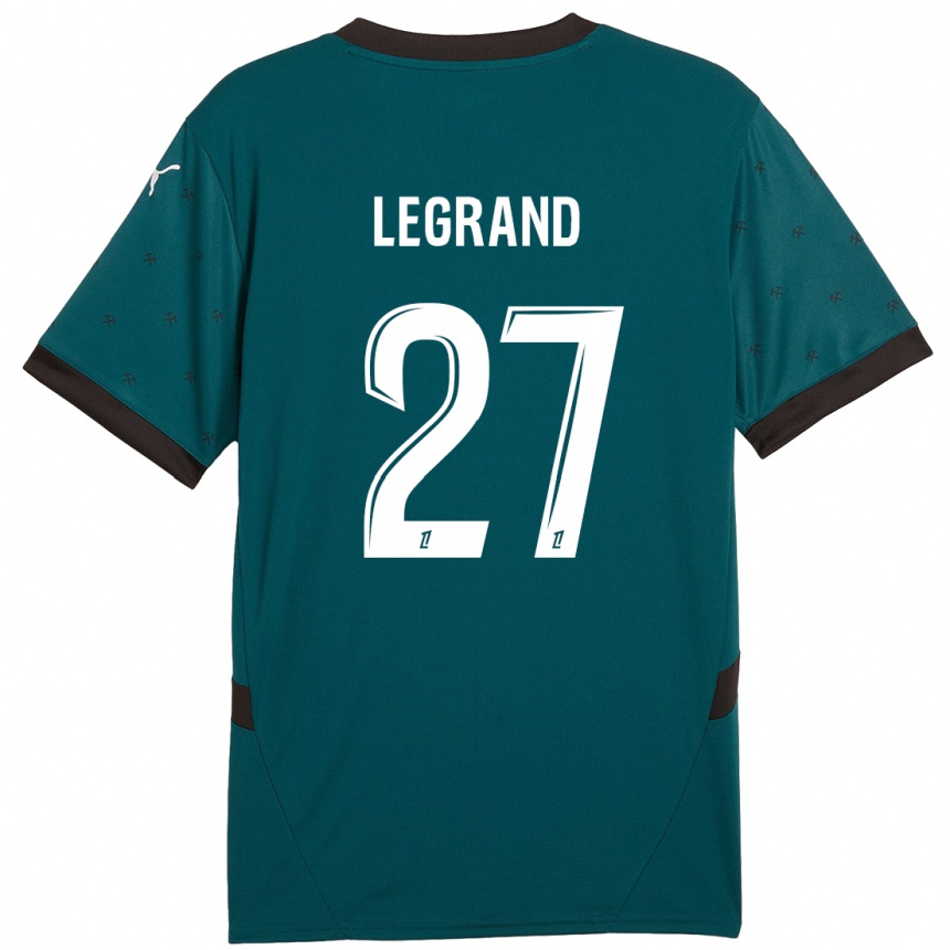 Enfant Football Maillot Bérénice Legrand #27 Vert Foncé Tenues Extérieur 2024/25