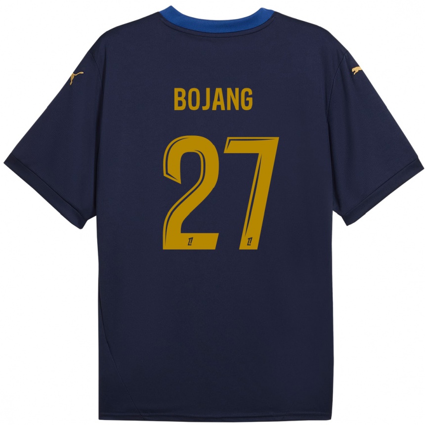 Enfant Football Maillot Adama Bojang #27 Bleu Marine Doré Tenues Extérieur 2024/25