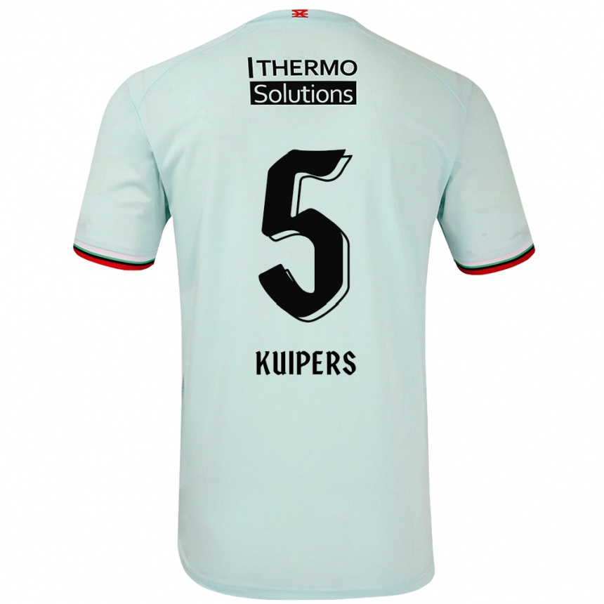 Enfant Football Maillot Bas Kuipers #5 Vert Clair Tenues Extérieur 2024/25