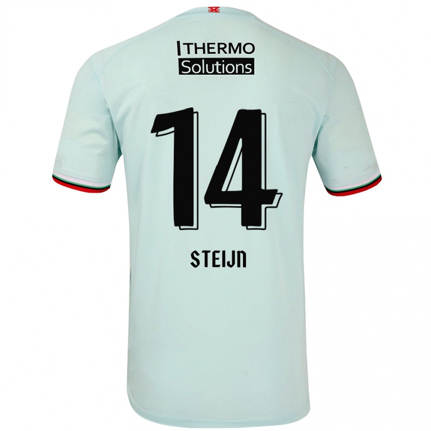 Enfant Football Maillot Sem Steijn #14 Vert Clair Tenues Extérieur 2024/25