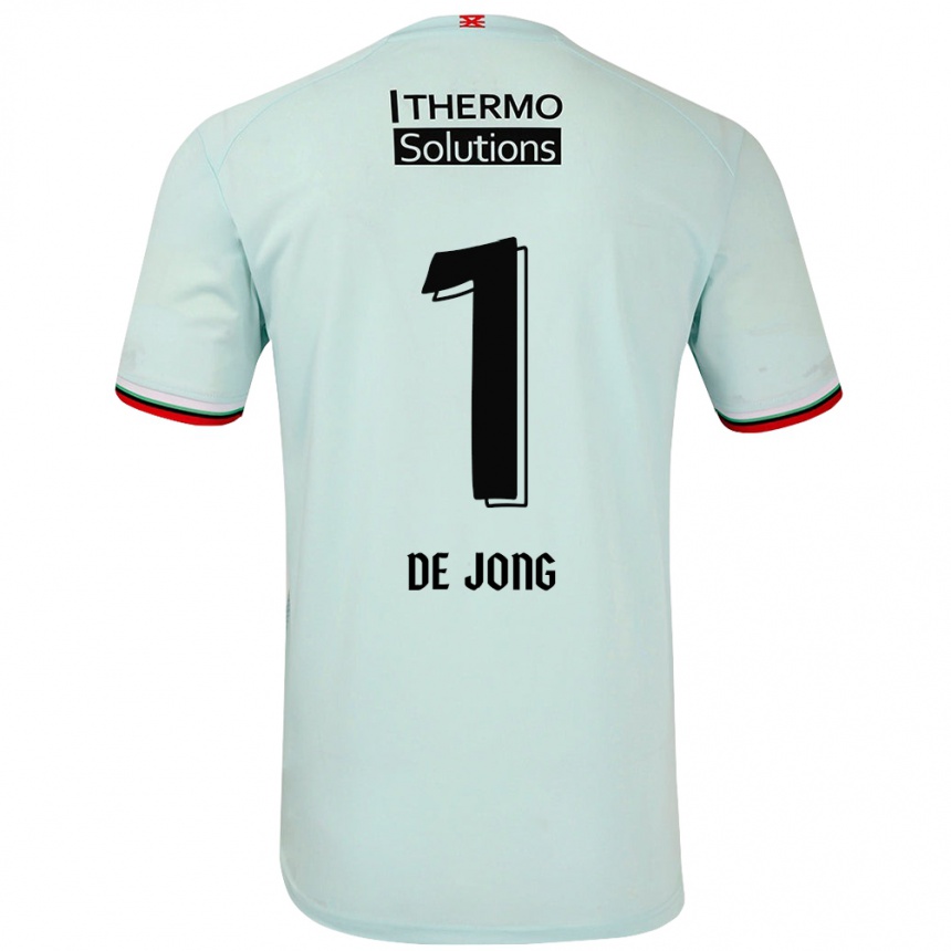 Enfant Football Maillot Daniëlle De Jong #1 Vert Clair Tenues Extérieur 2024/25