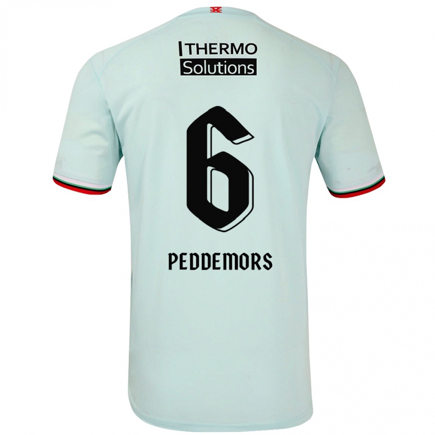 Enfant Football Maillot Ella Peddemors #6 Vert Clair Tenues Extérieur 2024/25