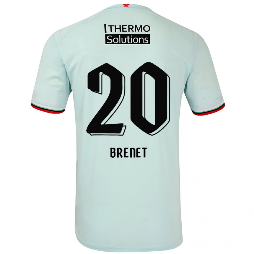 Enfant Football Maillot Joshua Brenet #20 Vert Clair Tenues Extérieur 2024/25