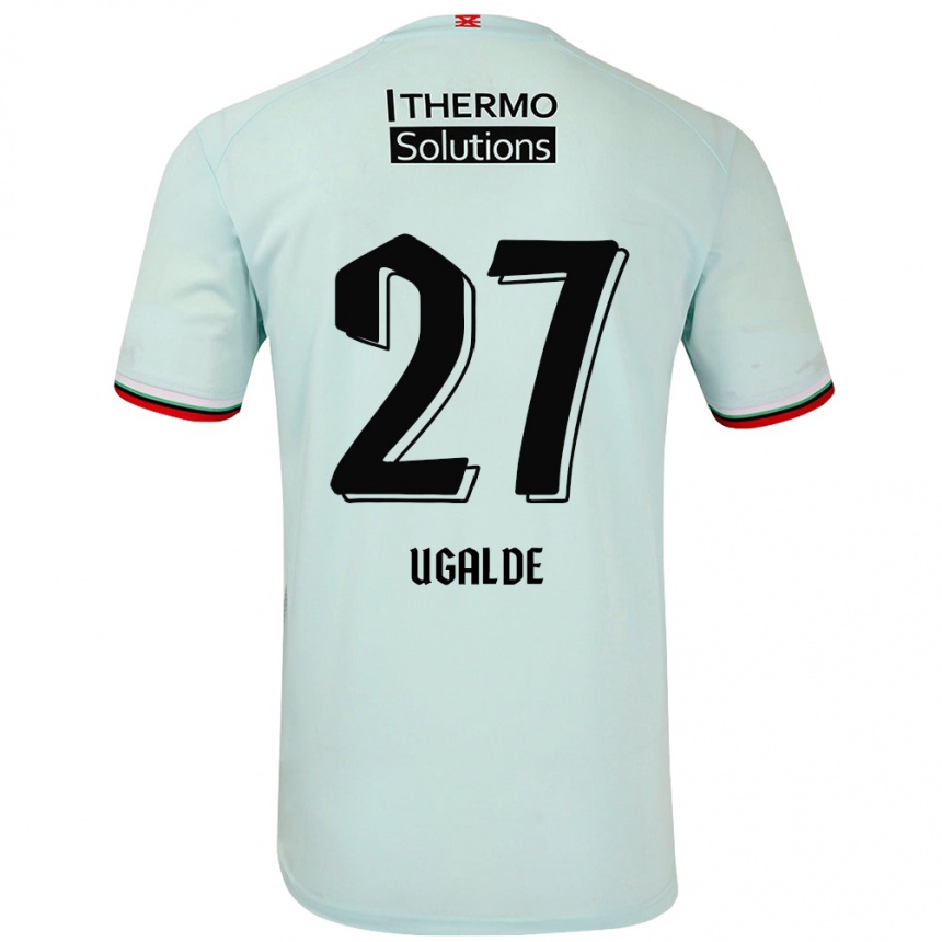 Enfant Football Maillot Manfred Ugalde #27 Vert Clair Tenues Extérieur 2024/25