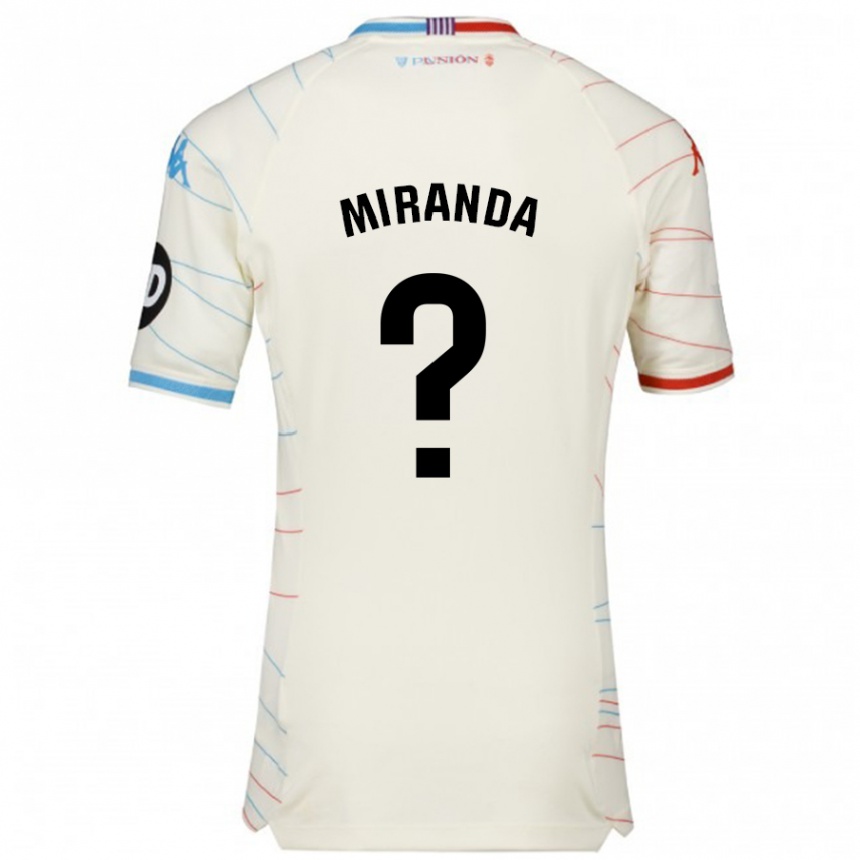 Enfant Football Maillot João Miranda #0 Blanc Rouge Bleu Tenues Extérieur 2024/25