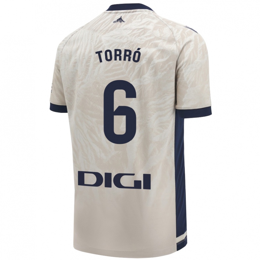 Enfant Football Maillot Lucas Torró #6 Gris Clair Tenues Extérieur 2024/25