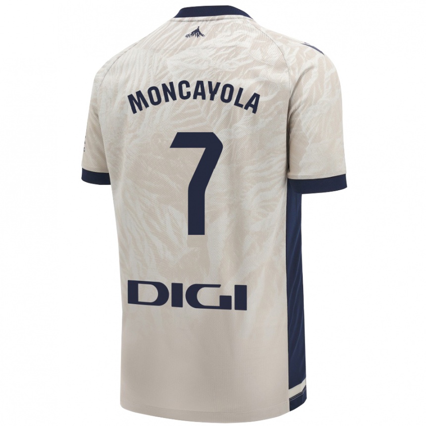 Enfant Football Maillot Jon Moncayola #7 Gris Clair Tenues Extérieur 2024/25