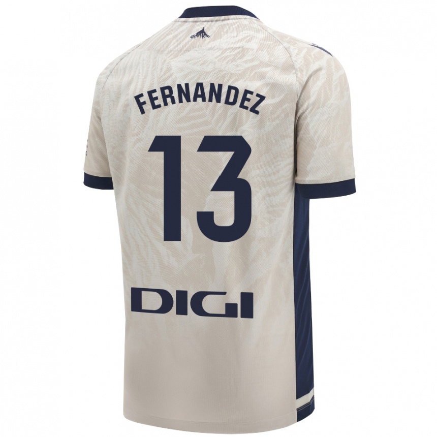 Enfant Football Maillot Aitor Fernández #13 Gris Clair Tenues Extérieur 2024/25