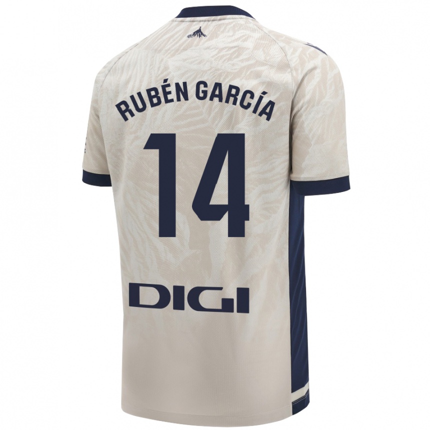 Enfant Football Maillot Rubén García #14 Gris Clair Tenues Extérieur 2024/25