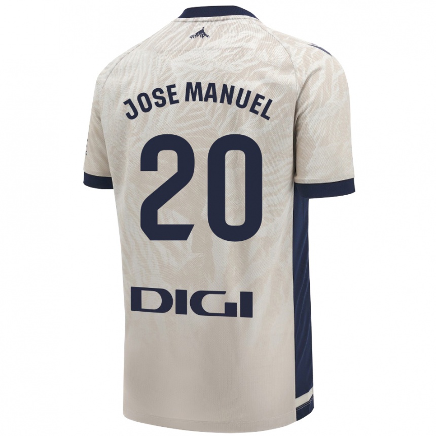 Enfant Football Maillot José Manuel Arnáiz #20 Gris Clair Tenues Extérieur 2024/25