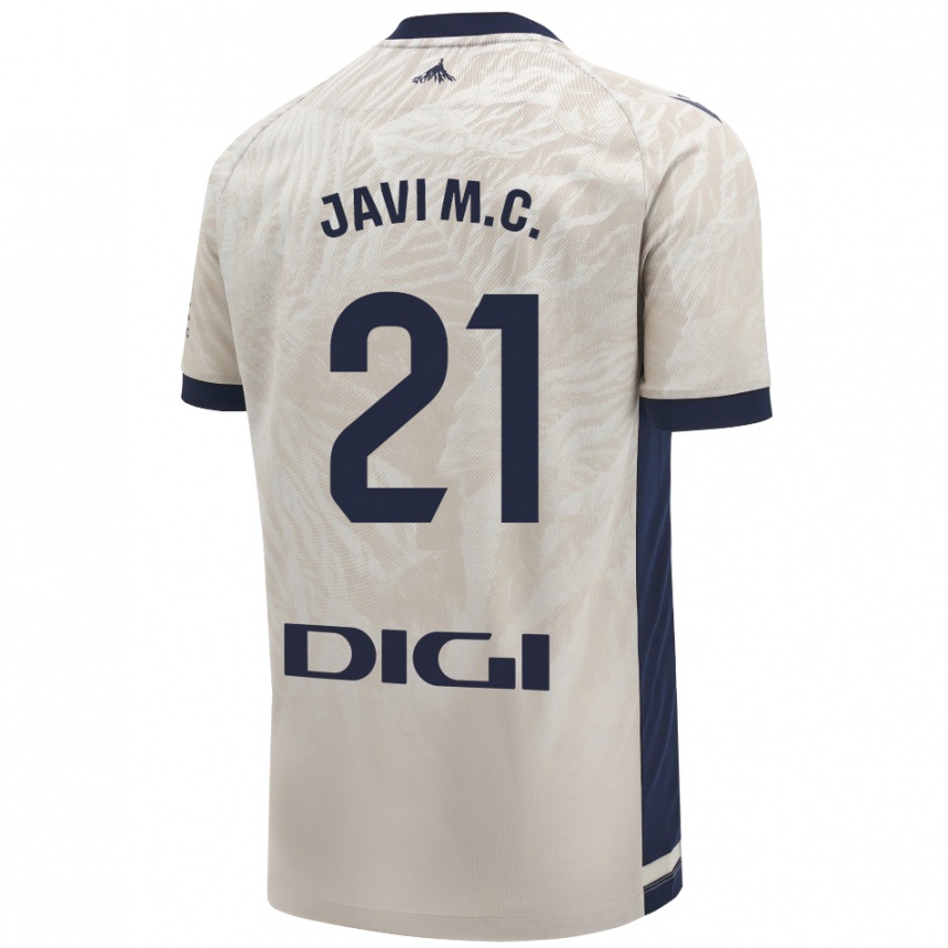 Enfant Football Maillot Javi Martínez #21 Gris Clair Tenues Extérieur 2024/25