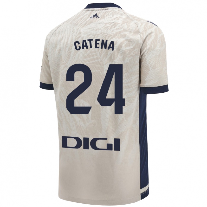 Enfant Football Maillot Alejandro Catena #24 Gris Clair Tenues Extérieur 2024/25