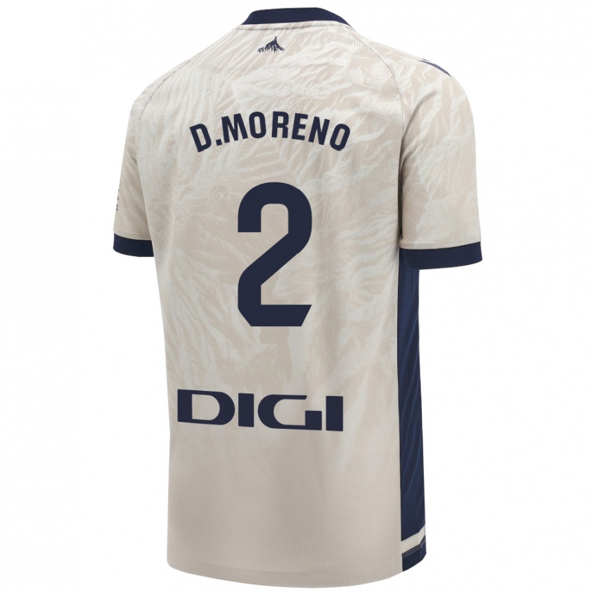 Enfant Football Maillot Diego Moreno #2 Gris Clair Tenues Extérieur 2024/25