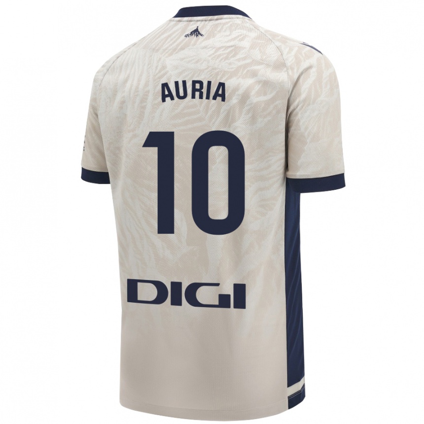 Enfant Football Maillot Miguel Auria #10 Gris Clair Tenues Extérieur 2024/25