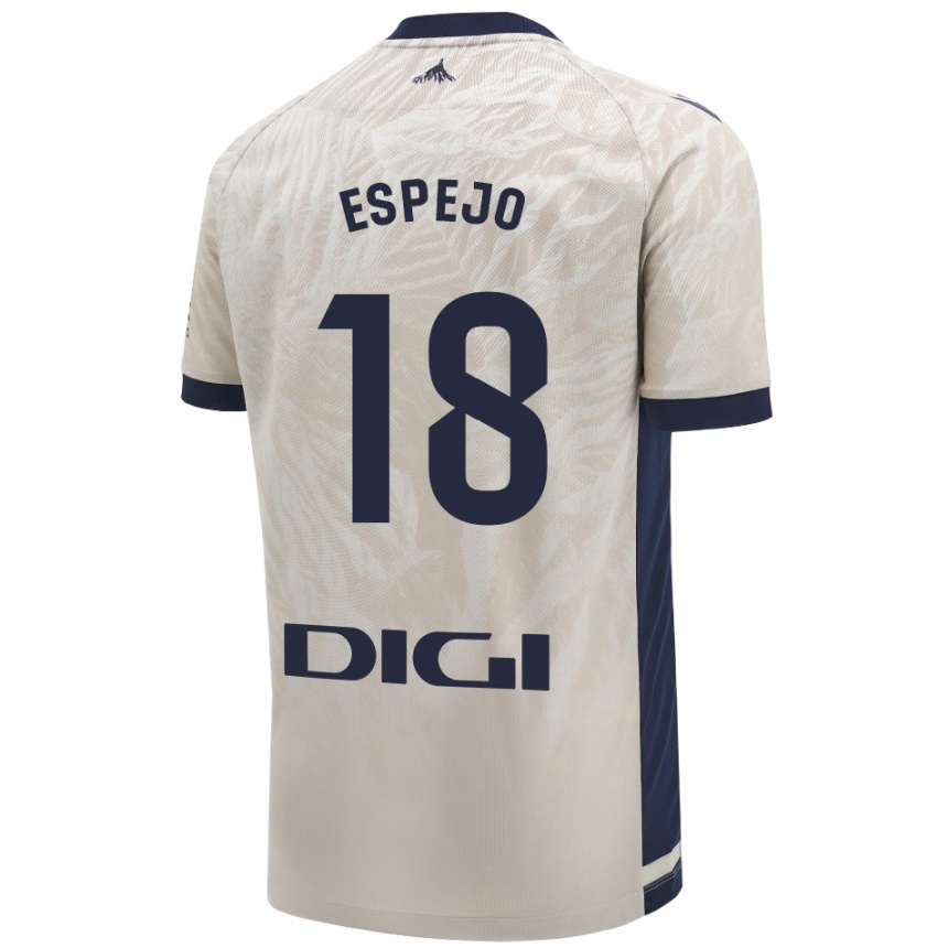 Enfant Football Maillot Diego Espejo #18 Gris Clair Tenues Extérieur 2024/25