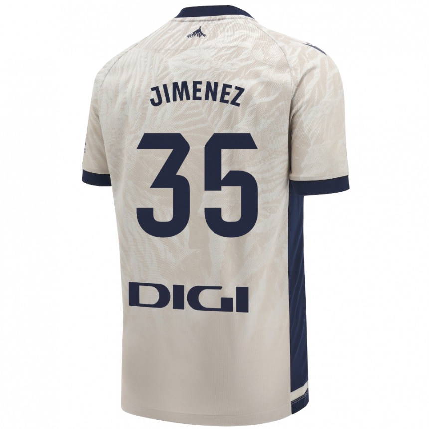 Enfant Football Maillot Álex Jimenez #35 Gris Clair Tenues Extérieur 2024/25