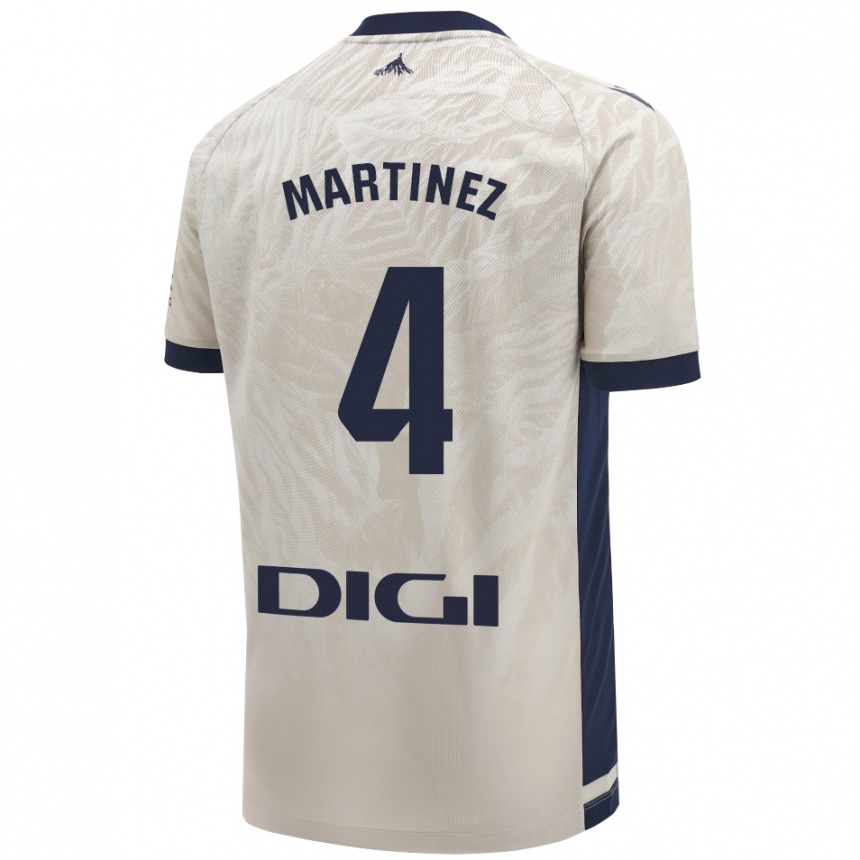 Enfant Football Maillot Vera Martínez Viota #4 Gris Clair Tenues Extérieur 2024/25