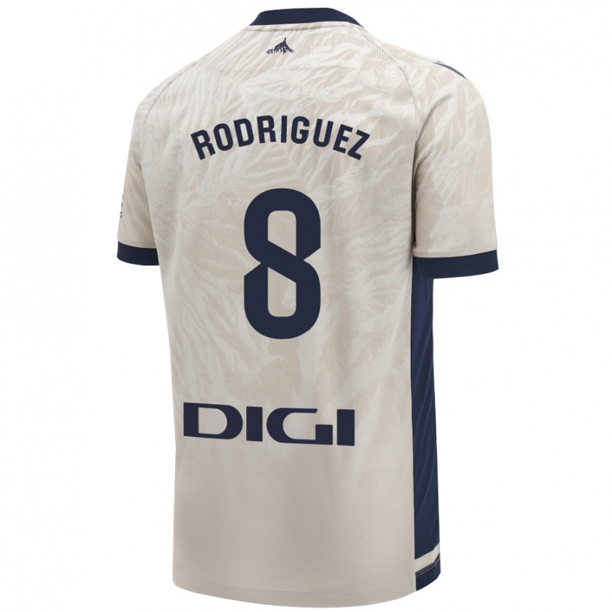 Enfant Football Maillot Vanessa Rodríguez Iribarren #8 Gris Clair Tenues Extérieur 2024/25