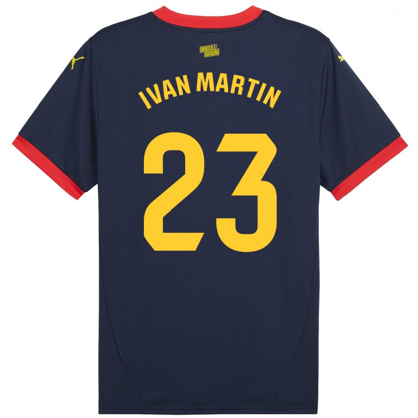 Enfant Football Maillot Iván Martín #23 Bleu Marine Rouge Tenues Extérieur 2024/25