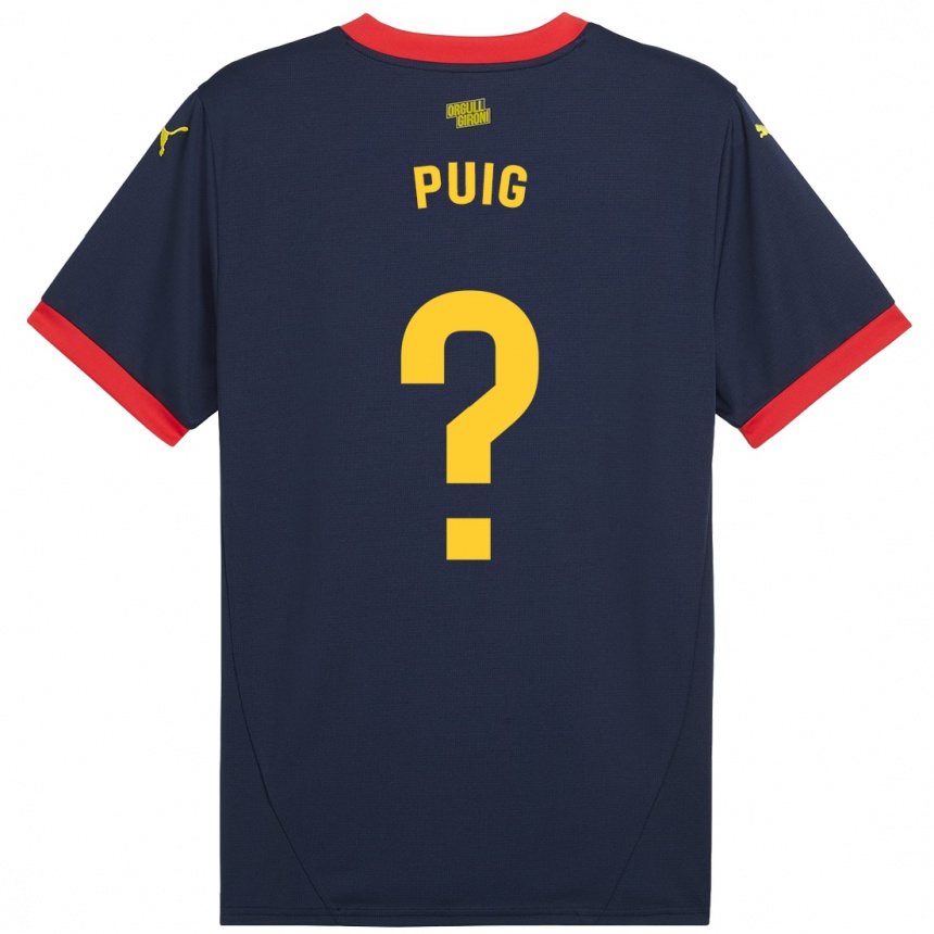 Enfant Football Maillot Sergi Puig #0 Bleu Marine Rouge Tenues Extérieur 2024/25