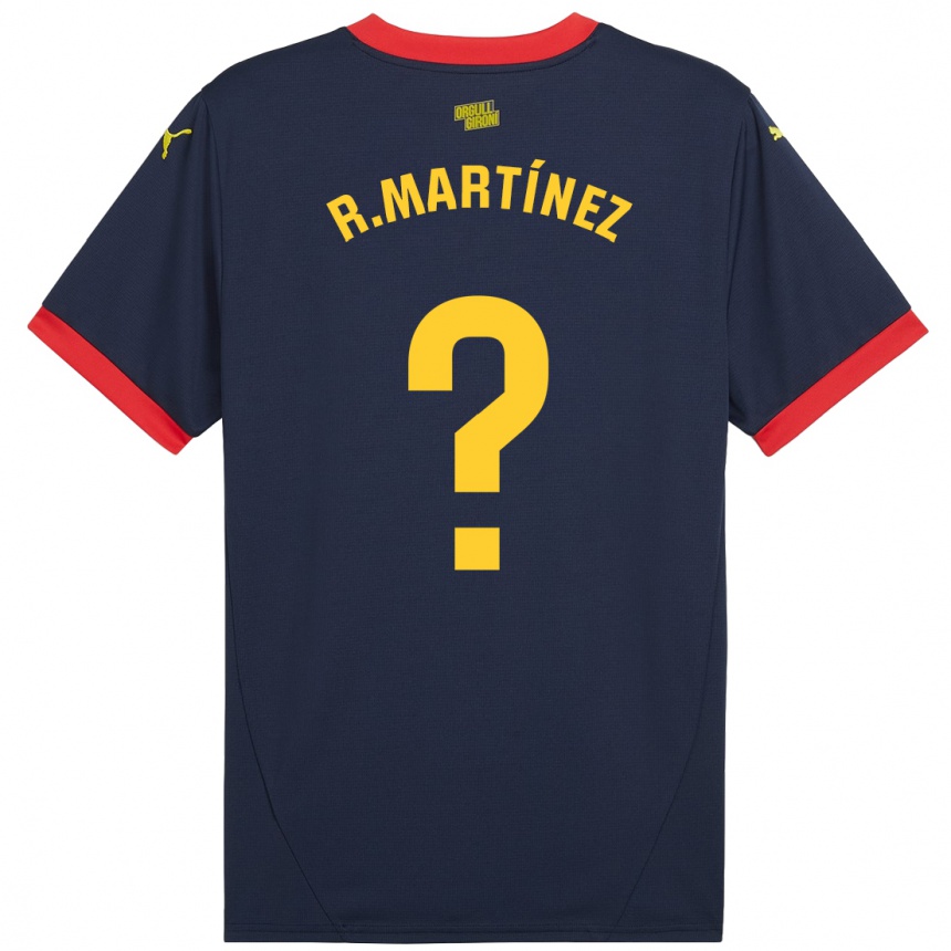 Enfant Football Maillot Raúl Martínez #0 Bleu Marine Rouge Tenues Extérieur 2024/25