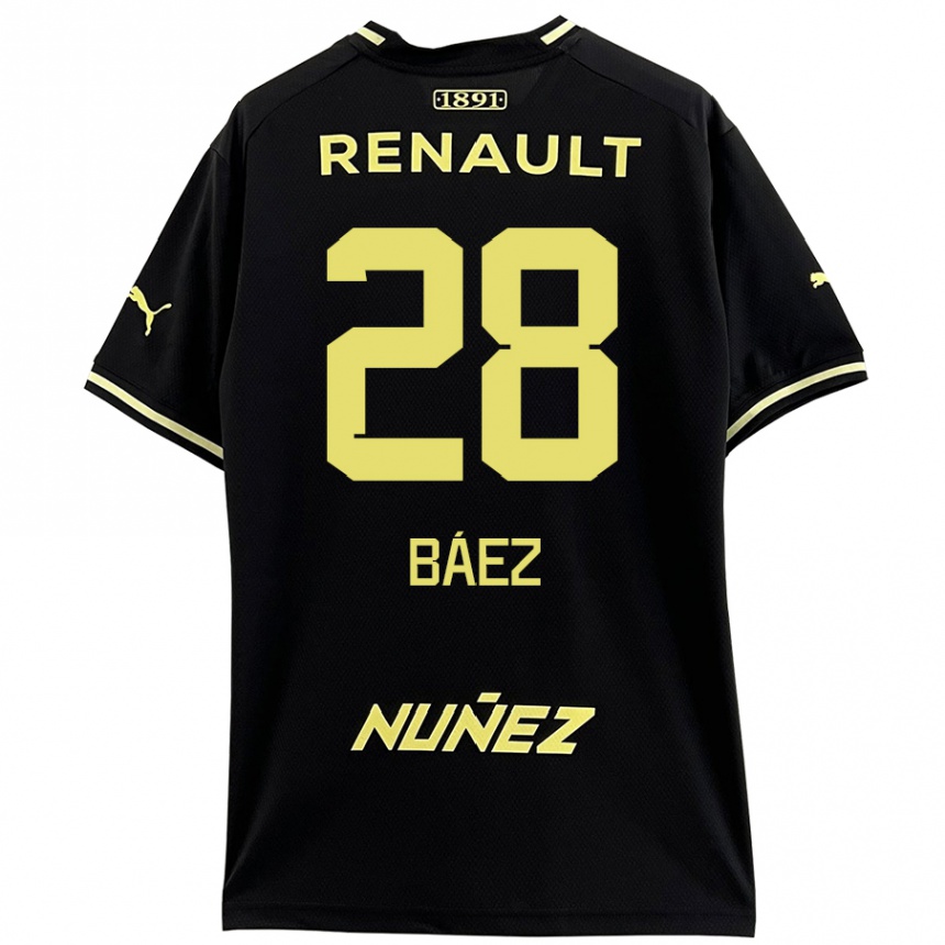 Enfant Football Maillot Jaime Báez #28 Noir Jaune Tenues Extérieur 2024/25