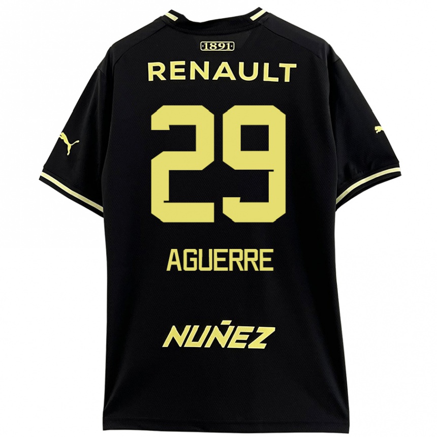 Enfant Football Maillot Washington Aguerre #29 Noir Jaune Tenues Extérieur 2024/25