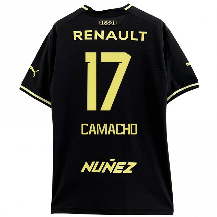 Enfant Football Maillot Sebastián Camacho #17 Noir Jaune Tenues Extérieur 2024/25