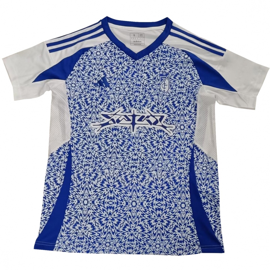 Enfant Football Maillot Ismael Mahamadou Moussa #0 Blanc Bleu Tenues Extérieur 2024/25