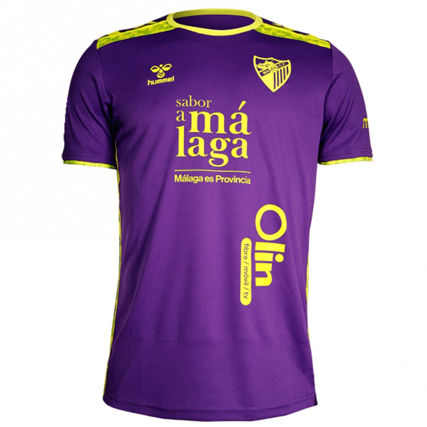 Enfant Football Maillot Cintia Hormigo #41 Violet Jaune Tenues Extérieur 2024/25