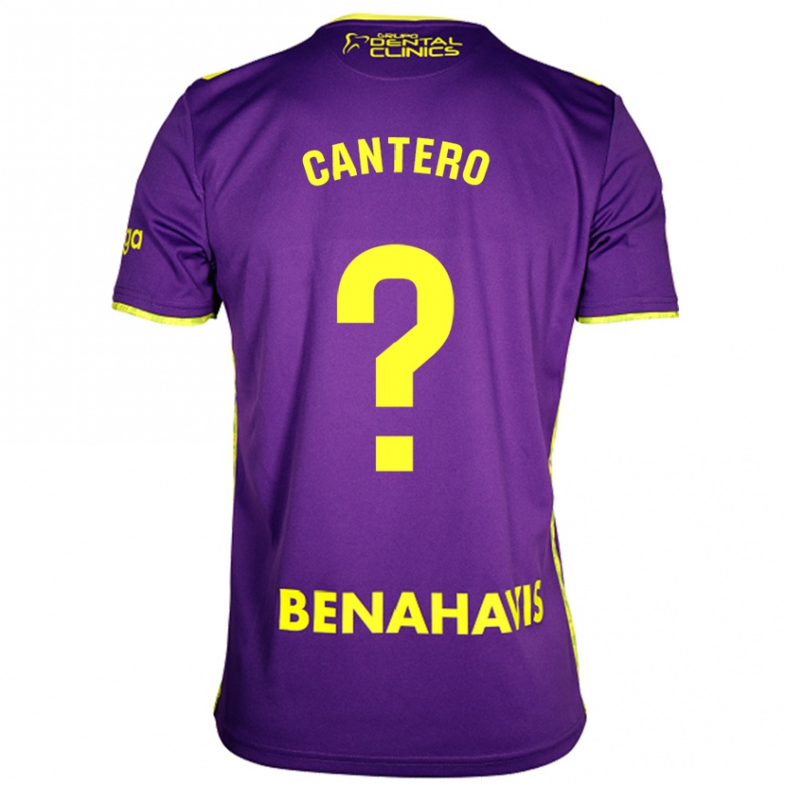 Enfant Football Maillot José Cantero #0 Violet Jaune Tenues Extérieur 2024/25