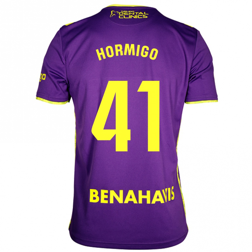 Enfant Football Maillot Cintia Hormigo #41 Violet Jaune Tenues Extérieur 2024/25