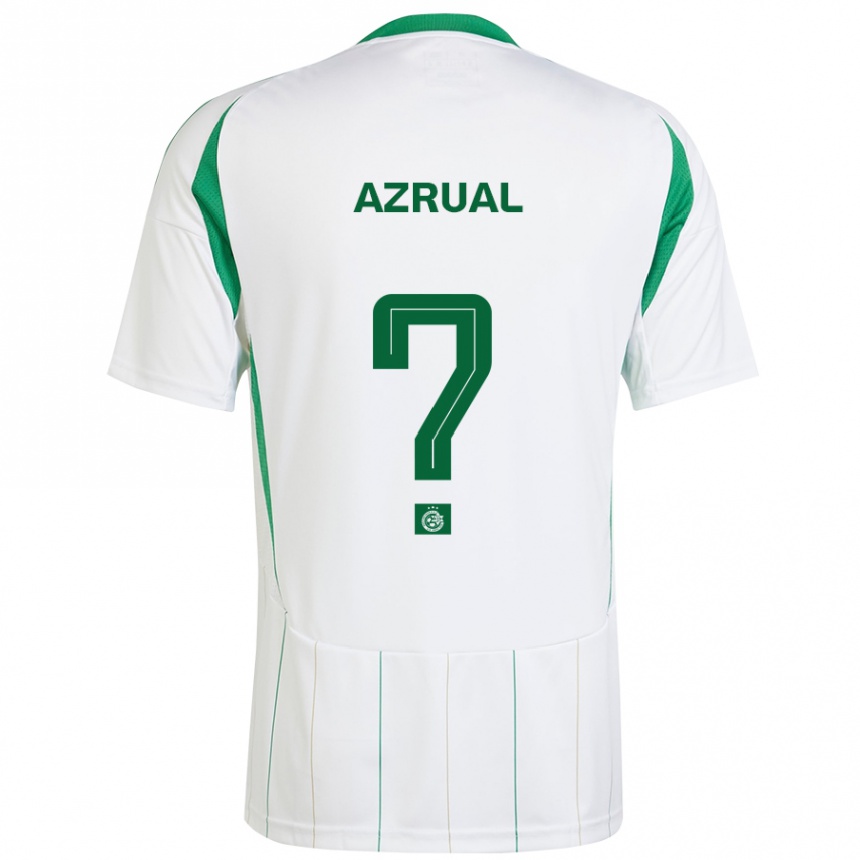 Enfant Football Maillot Adar Azrual #0 Blanc Vert Tenues Extérieur 2024/25