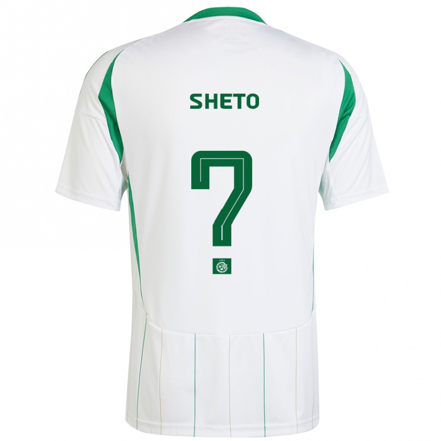 Enfant Football Maillot Sahar Sheto #0 Blanc Vert Tenues Extérieur 2024/25