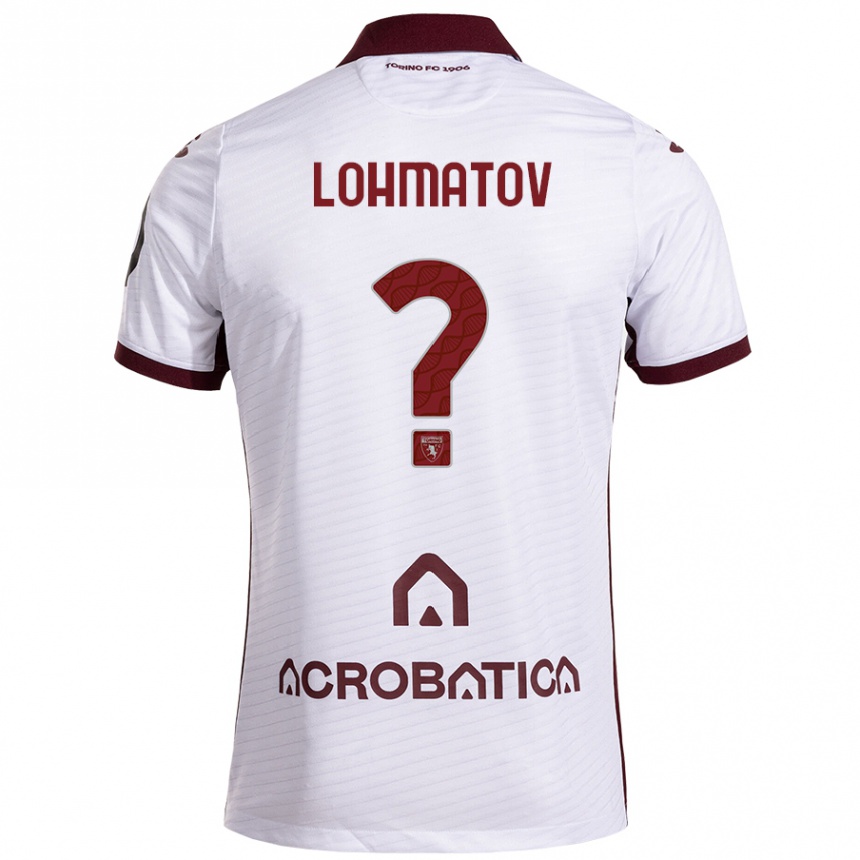 Enfant Football Maillot Aleksandr Lohmatov #0 Blanc Marron Tenues Extérieur 2024/25