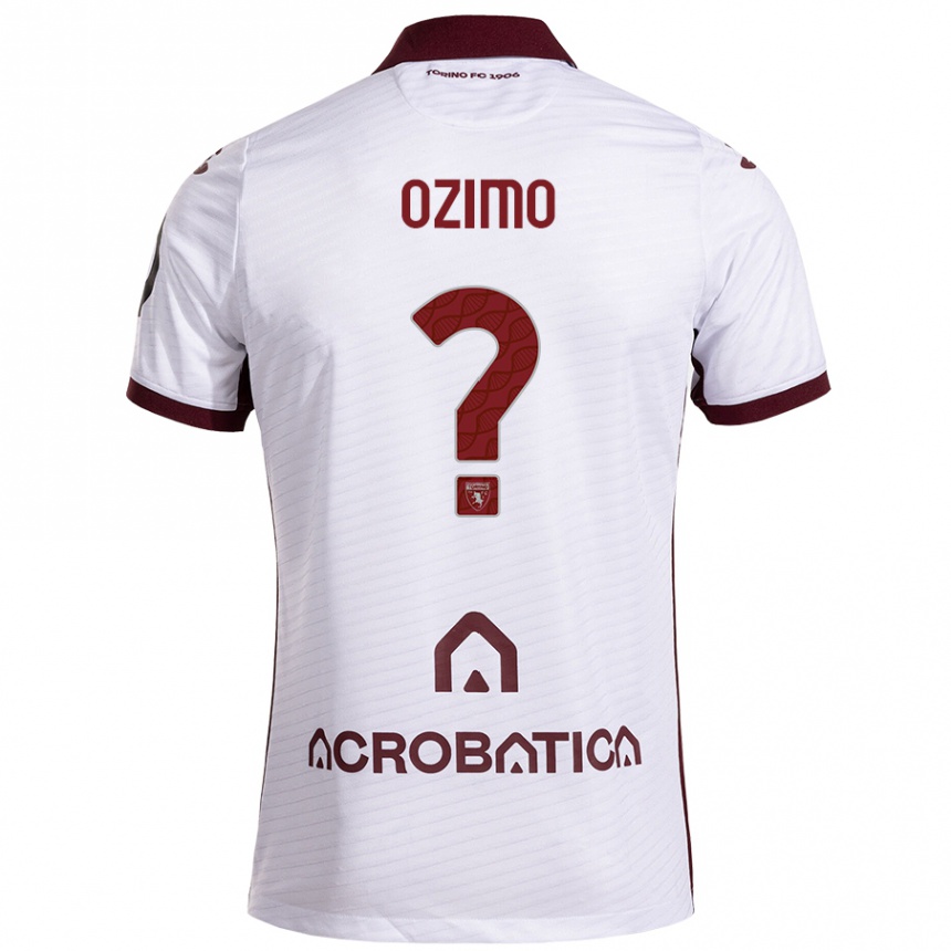 Enfant Football Maillot Arianna Ozimo #0 Blanc Marron Tenues Extérieur 2024/25