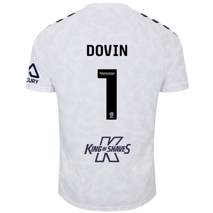 Enfant Football Maillot Oliver Dovin #1 Blanc Tenues Extérieur 2024/25