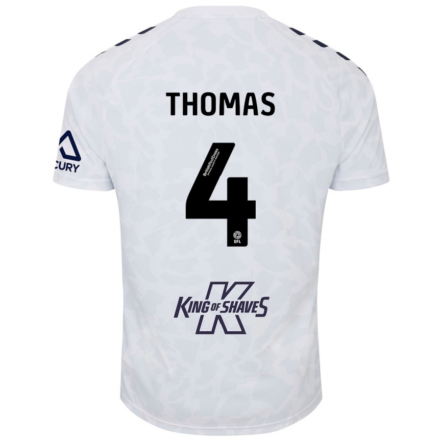 Enfant Football Maillot Bobby Thomas #4 Blanc Tenues Extérieur 2024/25