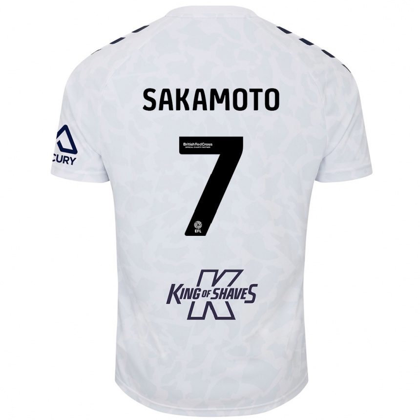 Enfant Football Maillot Tatsuhiro Sakamoto #7 Blanc Tenues Extérieur 2024/25