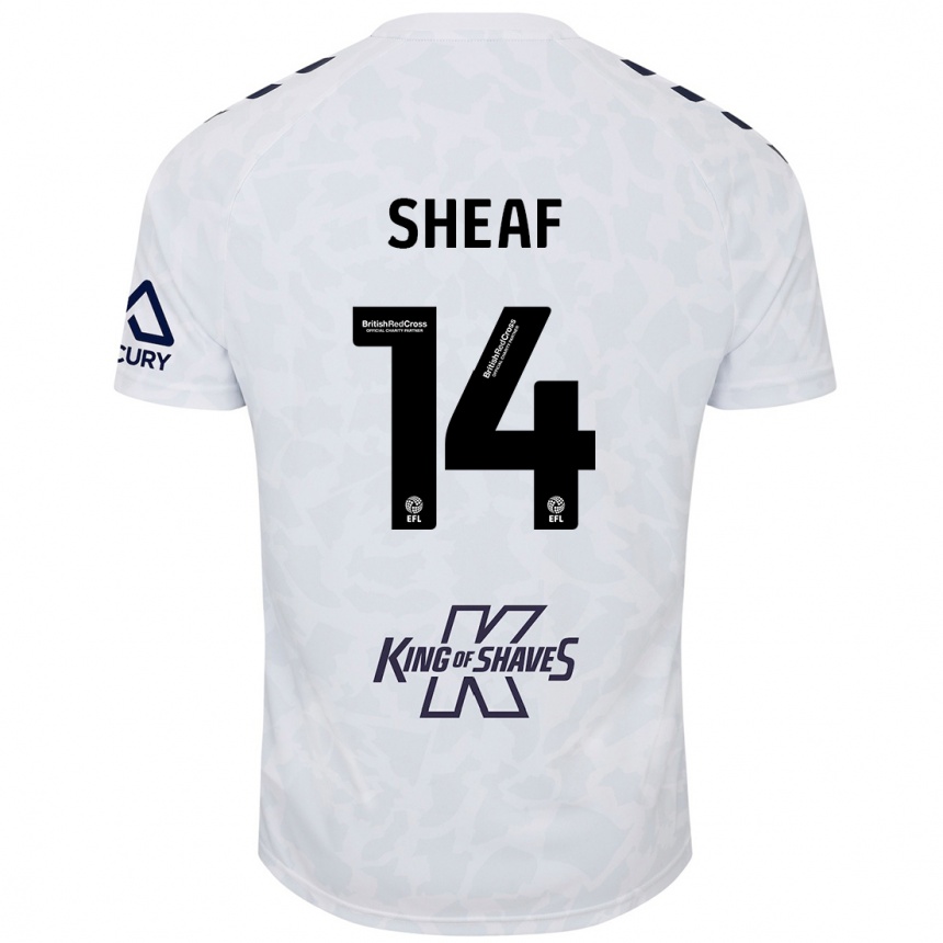 Enfant Football Maillot Ben Sheaf #14 Blanc Tenues Extérieur 2024/25