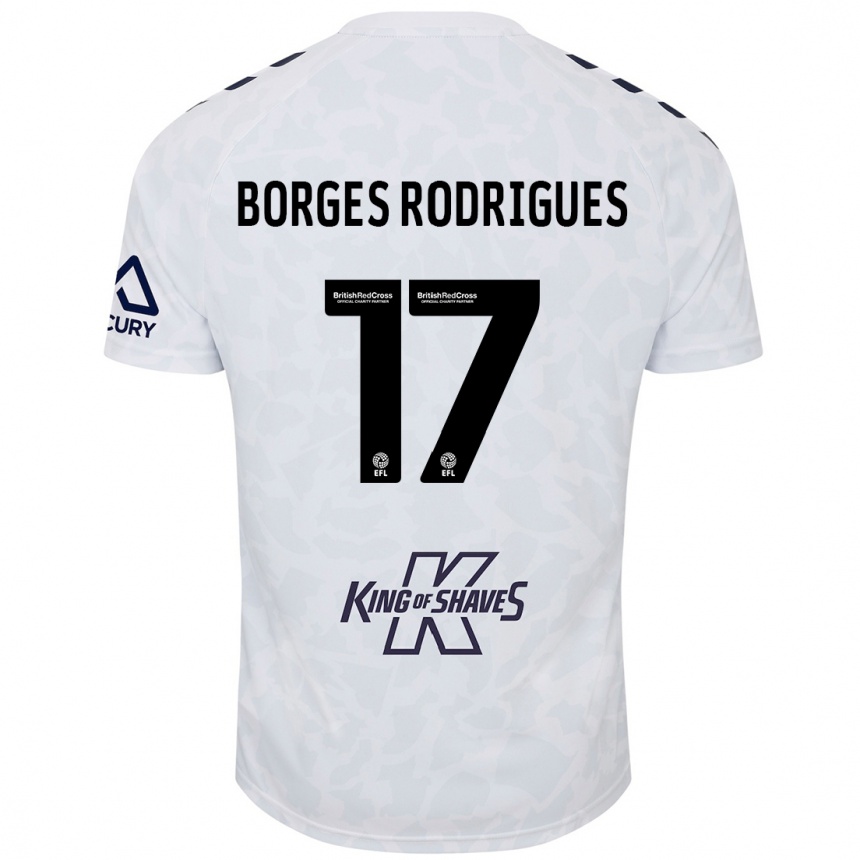 Enfant Football Maillot Raphael Borges Rodrigues #17 Blanc Tenues Extérieur 2024/25