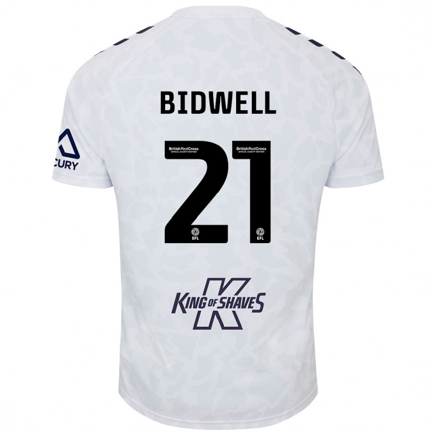 Enfant Football Maillot Jake Bidwell #21 Blanc Tenues Extérieur 2024/25