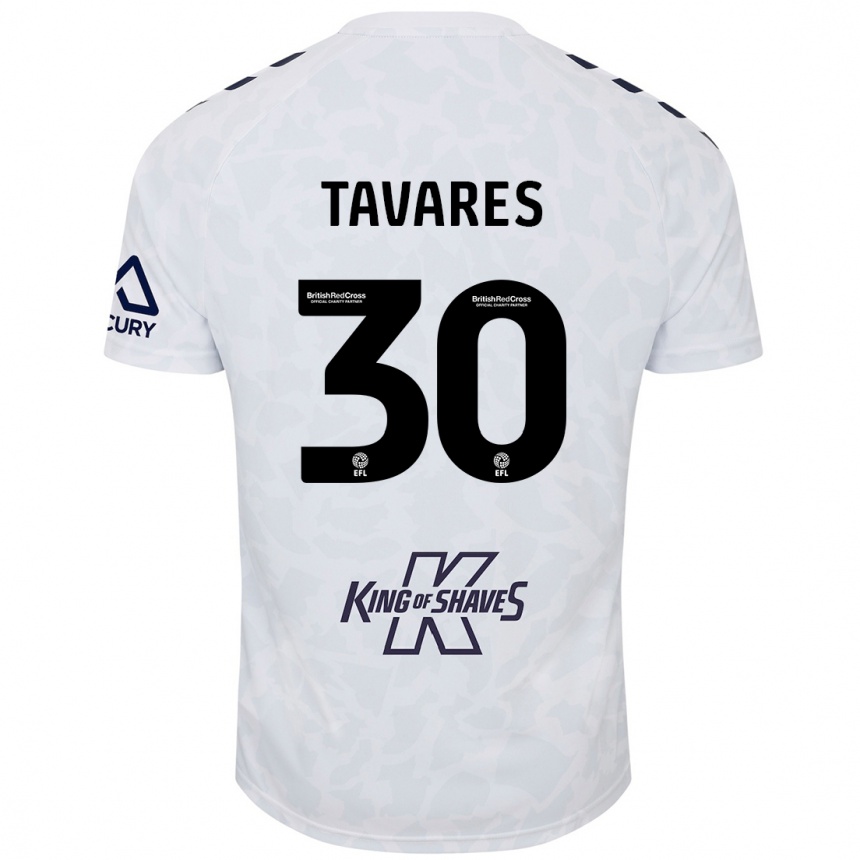 Enfant Football Maillot Fábio Tavares #30 Blanc Tenues Extérieur 2024/25