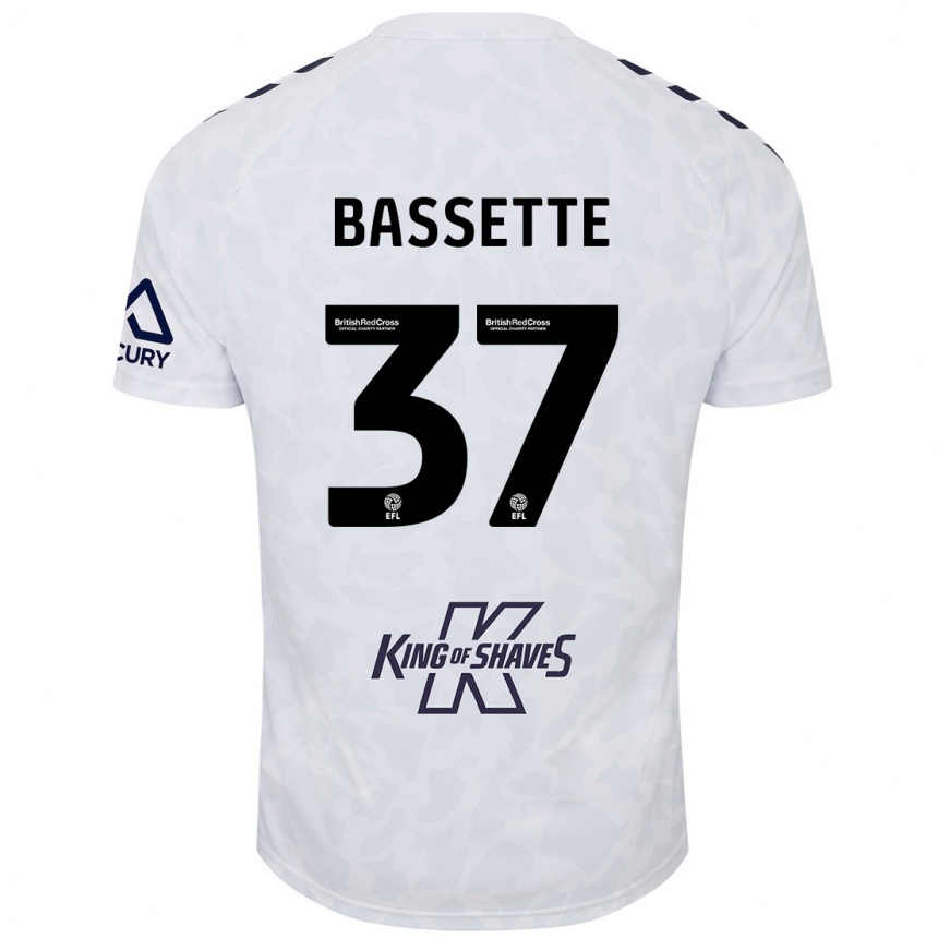 Enfant Football Maillot Norman Bassette #37 Blanc Tenues Extérieur 2024/25