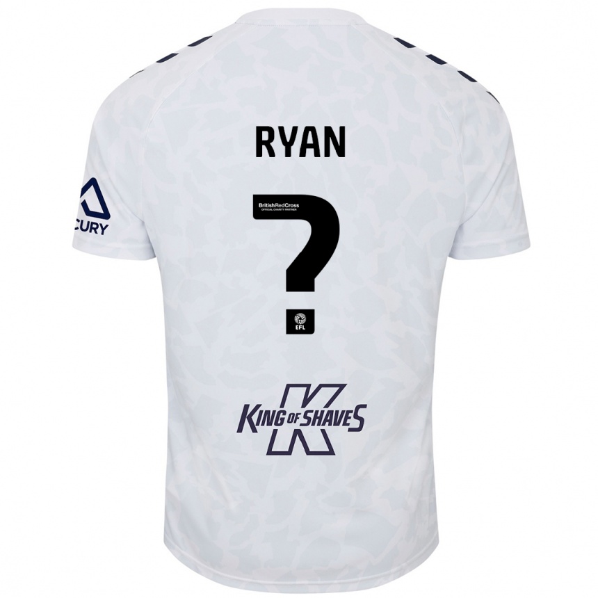 Enfant Football Maillot Kain Ryan #0 Blanc Tenues Extérieur 2024/25