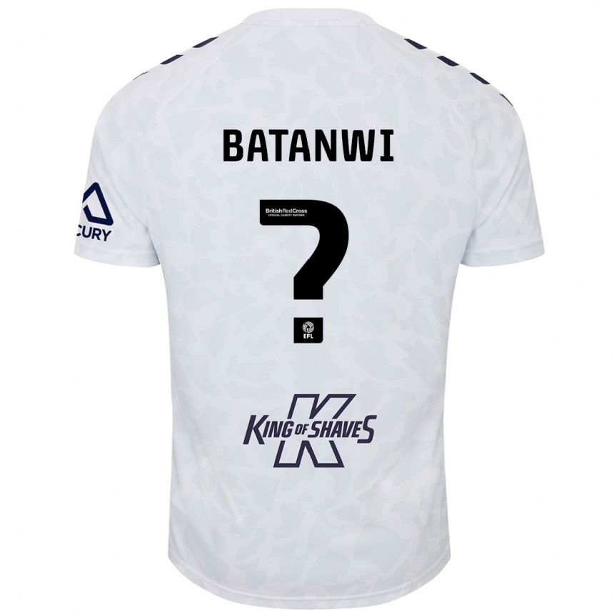 Enfant Football Maillot Tristen Batanwi #0 Blanc Tenues Extérieur 2024/25