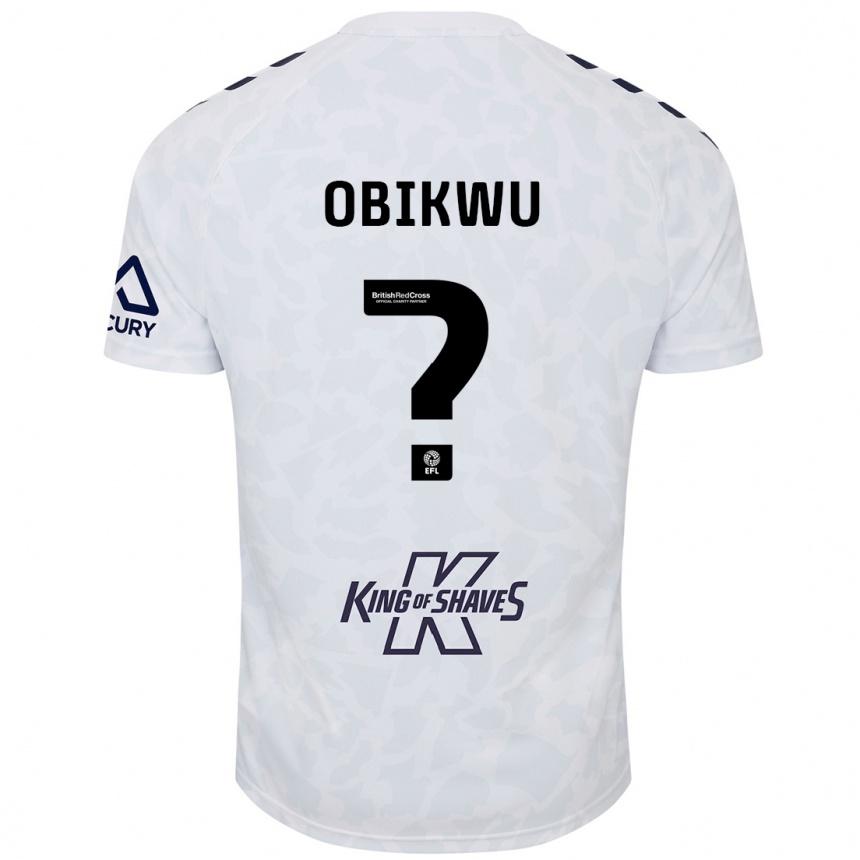 Enfant Football Maillot Justin Obikwu #0 Blanc Tenues Extérieur 2024/25